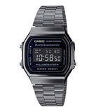 Casio Retro Grey Stainless Steel Watch - A168WGG-1BDF